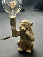 Apenlamp - Gouden Aap Tafellamp, Ophalen of Verzenden, Gebruikt, Metaal, Minder dan 100 cm