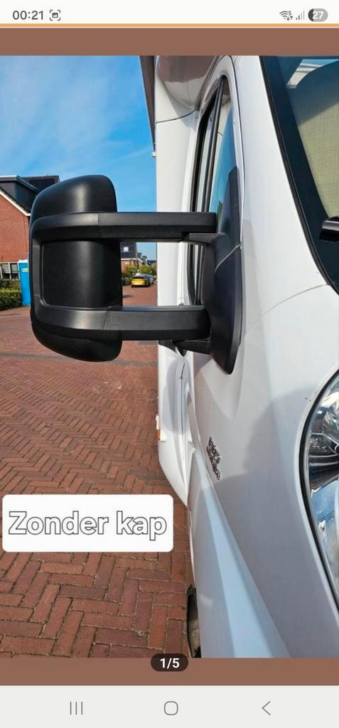 Spiegelkappen Fiat Ducato, Caravans en Kamperen, Camper-accessoires, Zo goed als nieuw, Ophalen of Verzenden