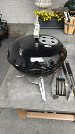Weber bbq met toebehoren, Tuin en Terras, Houtskoolbarbecues, Ophalen, Zo goed als nieuw
