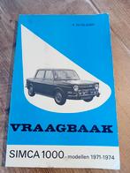 Vraagbaak Simca 1000 1971-  1974, Ophalen of Verzenden