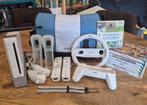 Nintendo Wii bundel +2 controllers + 7 games + accessoires, Gebruikt, Overige genres, 2 spelers, Ophalen of Verzenden