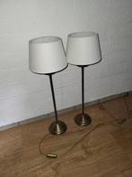 2 witte schemerlampjes, Ophalen, Gebruikt, 50 tot 75 cm