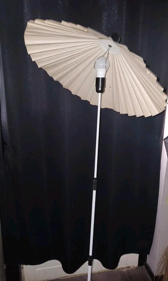 Vintage parasol vloerlamp, 160cm, verstelbaar, Huis en Inrichting, Lampen | Vloerlampen, Gebruikt, 150 tot 200 cm, Ophalen of Verzenden