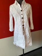 Luxe lange witte blouse van Elisa Cavaletti maat L. ZGAN, Wit, Maat 42/44 (L), Ophalen of Verzenden, Zo goed als nieuw