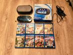 Playstation Vita OLED + 8 Games - Compleet met Doos, Spelcomputers en Games, Ophalen of Verzenden, Gebruikt, Zwart, Met games