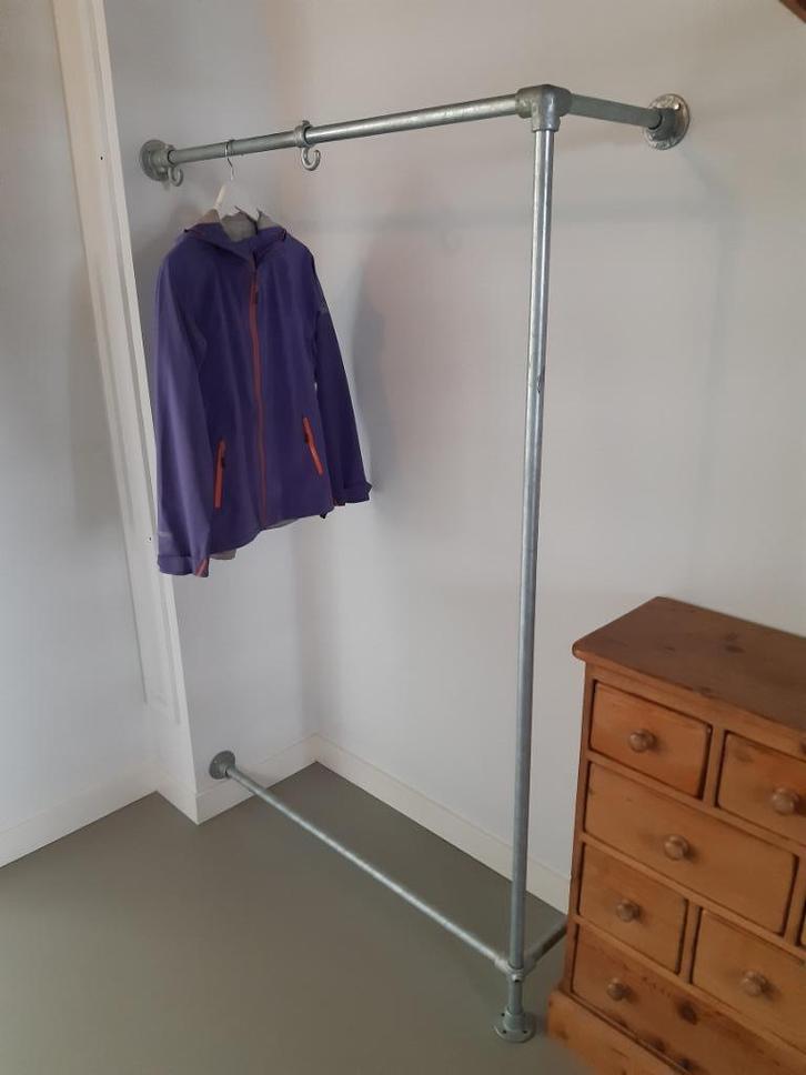 Steigerbuizen Kapstok Verzinkt Diameter Buizen 27 mm, Huis en Inrichting, Woonaccessoires | Kapstokken, Zo goed als nieuw, Wandkapstok