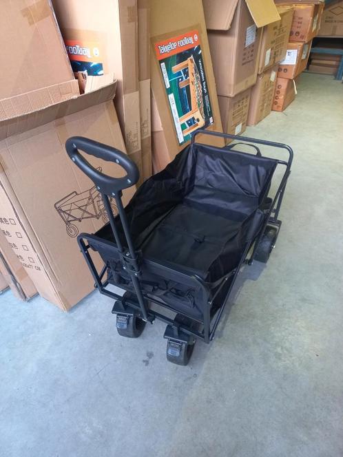 Nieuwe opvouwbare bolderkar met brede wielen, Caravans en Kamperen, Bolderkarren, Nieuw, Opvouwbaar, Ophalen of Verzenden