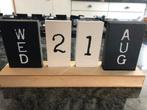 Houten datum plank, Diversen, Kalenders, Ophalen of Verzenden, Dagkalender, Zo goed als nieuw