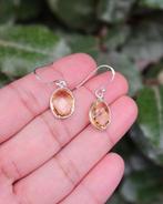 Citrien Oorhanger Rakki - Echt Zilver, Sieraden, Tassen en Uiterlijk, Oorbellen, Hangers, Geel, Info@lavicollection.com, Nieuw