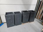 4 bloembakken, Clayfibre groot model, Ophalen, Kunststof
