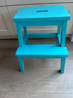 Blauw Kinderkrukje met Twee Treden ikea bekvam tenhult, Ophalen, Gebruikt, Hout
