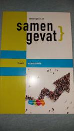 Samengevat Economie Havo, Boeken, Schoolboeken, Ophalen of Verzenden, Zo goed als nieuw, HAVO, Economie