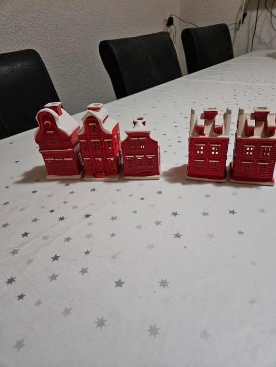 5 postcode loterij huisjes, nr 3, 4, 6 en 2x nr 8, Diversen, Kerst, Ophalen, Zo goed als nieuw