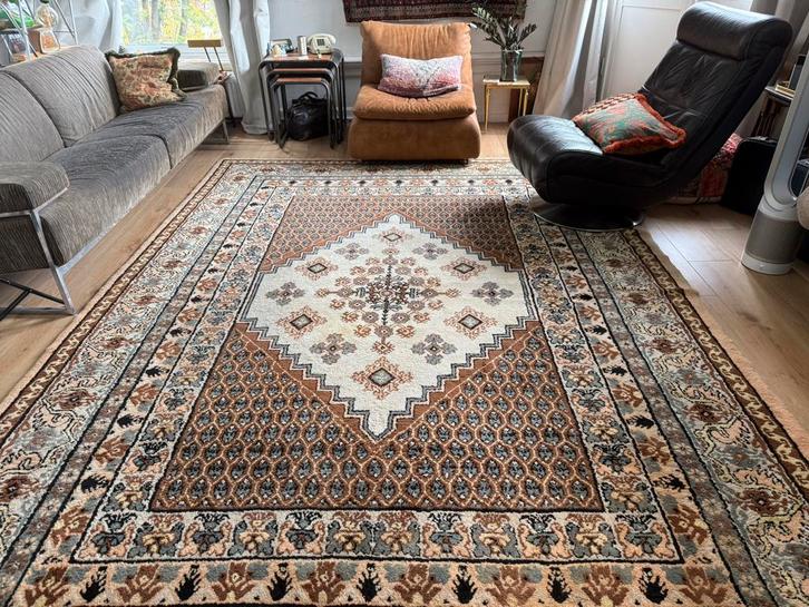 Handgeknoopt vintage tapijt – ca. 352 x 247 cm, Huis en Inrichting, Stoffering | Tapijten en Kleden, Gebruikt, 200 cm of meer