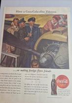 Coca-Cola WWII RAF print, Verzamelen, Ophalen of Verzenden, Luchtmacht, Engeland