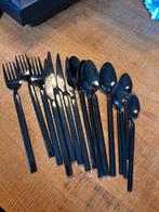 Broste Copenhagen zwarte bestekset, Ophalen of Verzenden, Gebruikt, Rvs of Chroom, Bestekset