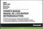 Kawasaki Z800 Z800 ABS manual handleiding, Motoren, Ophalen of Verzenden, Kawasaki