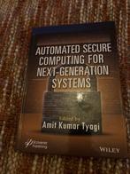 Automated Secure Computing - Next Generation, Boeken, Ophalen of Verzenden, Zo goed als nieuw, Vakgebied of Industrie