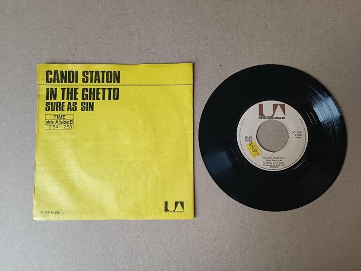 Single: Candi Staton - In The Getto (1972), Cd's en Dvd's, Vinyl Singles, Gebruikt, Pop, 7 inch, Verzenden