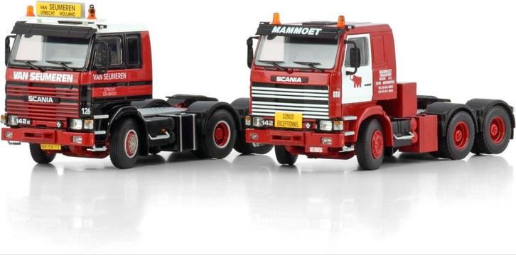 wsi mammoet scania 142 classic set nieuw, Hobby en Vrije tijd, Modelauto's | 1:50, Nieuw, Bus of Vrachtwagen, Wsi, Ophalen