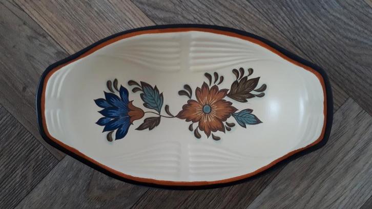 Vintage Flora Gouda Plateel Holland schaaltje, Antiek en Kunst, Antiek | Servies los, Ophalen of Verzenden