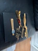 Lot van 6 vintage dasspelden, Ophalen of Verzenden, Gedragen, Overige kleuren, Met patroon