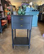 Antiek ladekastje, vintage 2-laads kastje oud halkastje VdlM, Huis en Inrichting, Kasten | Ladekasten, Ophalen, Minder dan 50 cm