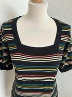 King Louie maat XL gestreepte glitter top tshirt 2770, Kleding | Dames, Tops, Zwart, Maat 46/48 (XL) of groter, Ophalen of Verzenden