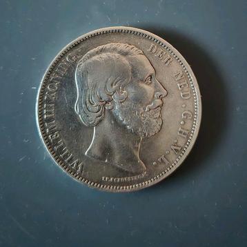 zilveren 2½ Gulden Willem III 1874 beschikbaar voor biedingen
