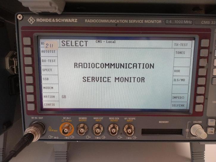 Meetzender Rohde & Schwarz CMS 33, Telecommunicatie, Zenders en Ontvangers, Zo goed als nieuw, Zender en Ontvanger, Ophalen