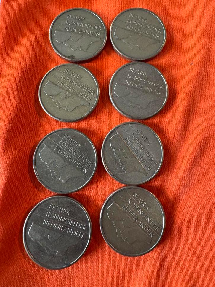 Setje Beatrix 5 gulden munten, Postzegels en Munten, Munten | Nederland, Losse munt, 5 gulden, Koningin Beatrix, Verzenden