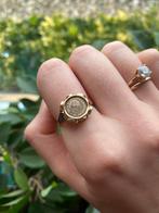 Gouden vintage John F Kennedy munt ring 14 karaat 17,5, Goud, Goud, 17 tot 18, Ophalen of Verzenden