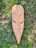 Prachtig mahonie houten masker uit Indonesië, Ophalen of Verzenden