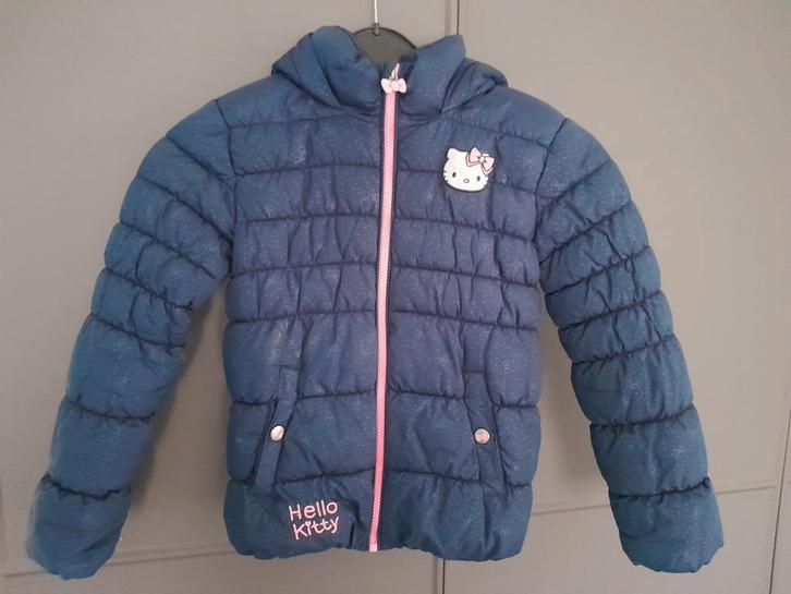 Winterjas Hello Kitty maat 128, Kinderen en Baby's, Kinderkleding | Maat 128, Gebruikt, Meisje, Jas, Ophalen of Verzenden