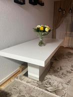 Moet snel weg witte eettafel, Kunststof, 100 tot 150 cm, Ophalen of Verzenden, Zo goed als nieuw