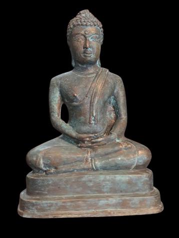 Bronze Boeddha Herkomst Thailand 20cm  beschikbaar voor biedingen