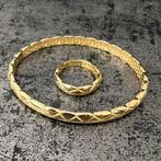 18 karaat gouden armband met ring nieuw, Ophalen of Verzenden