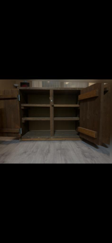 Hoogwaardige houten kast, minimale gebruikssporen, Huis en Inrichting, Kasten | Boekenkasten, Gebruikt, Minder dan 50 cm, Minder dan 100 cm