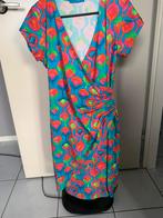 Prachtige lien en giel jurkje maat l, Ophalen of Verzenden, Zo goed als nieuw, Maat 42/44 (L), Boven de knie