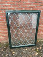 Glas in lood raam met voorzetruit, Ophalen, Gevelraam of Ruit, Minder dan 80 cm, Glas in lood
