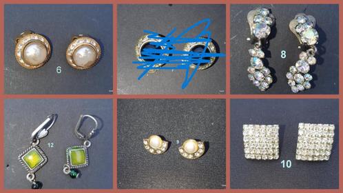 Diverse vintage oorbellen broches ketting sieraden retro, Sieraden, Tassen en Uiterlijk, Oorbellen, Gebruikt, Overige materialen