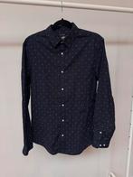 H&M Slim Fit Overhemd Blauw Stippen M, Blauw, Zo goed als nieuw, H & M, Halswijdte 39/40 (M)