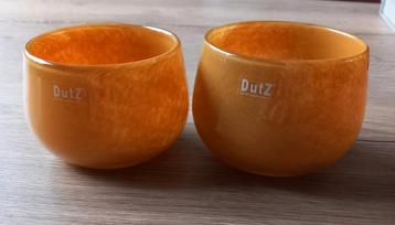 2 DutZ  pot / windlichten  topaz - goud beschikbaar voor biedingen