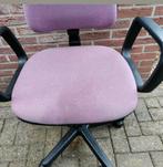 BUROSTOEL,BureauStoel,verstelbaar,Stof,draaistoel,PAARS,buro, Ophalen, Paars, Zo goed als nieuw, Bureaustoel
