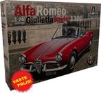Alfa Romeo Giulietta Spider 1300 (Italeri 3653) 1/24, Groter dan 1:32, Nieuw, Ophalen of Verzenden, Italeri