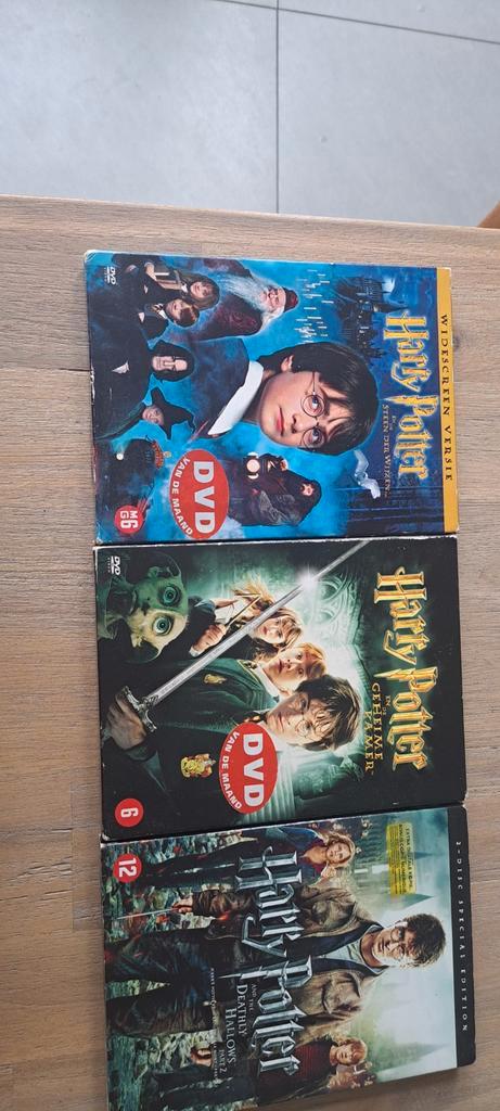 3 dvd's va Harry Potter, Verzamelen, Harry Potter, Gebruikt, Overige typen, Ophalen of Verzenden