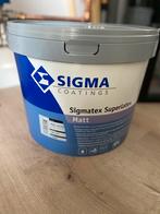 Sigmatex superlatex Ral 9010, Doe-het-zelf en Verbouw, Verf, Beits en Lak, 10 tot 15 liter, Ophalen, Zo goed als nieuw, Wit
