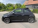 Fiat 500 C 0.9 TwinAir SPORT S CARBRIO AIRCO NAVIGATIE LEER, Auto's, Fiat, Euro 5, 86 pk, Gebruikt, Zwart