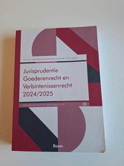 Jurisprudentie Goederenrecht en verbintenissenrecht 2024/25, Boeken, Studieboeken en Cursussen, Zo goed als nieuw, WO, Ophalen of Verzenden