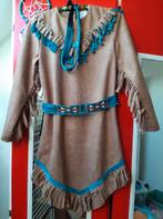 Indianen jurkje met hoofdband en riem, maat 140, Kinderen en Baby's, Ophalen of Verzenden, Zo goed als nieuw, 134 t/m 140